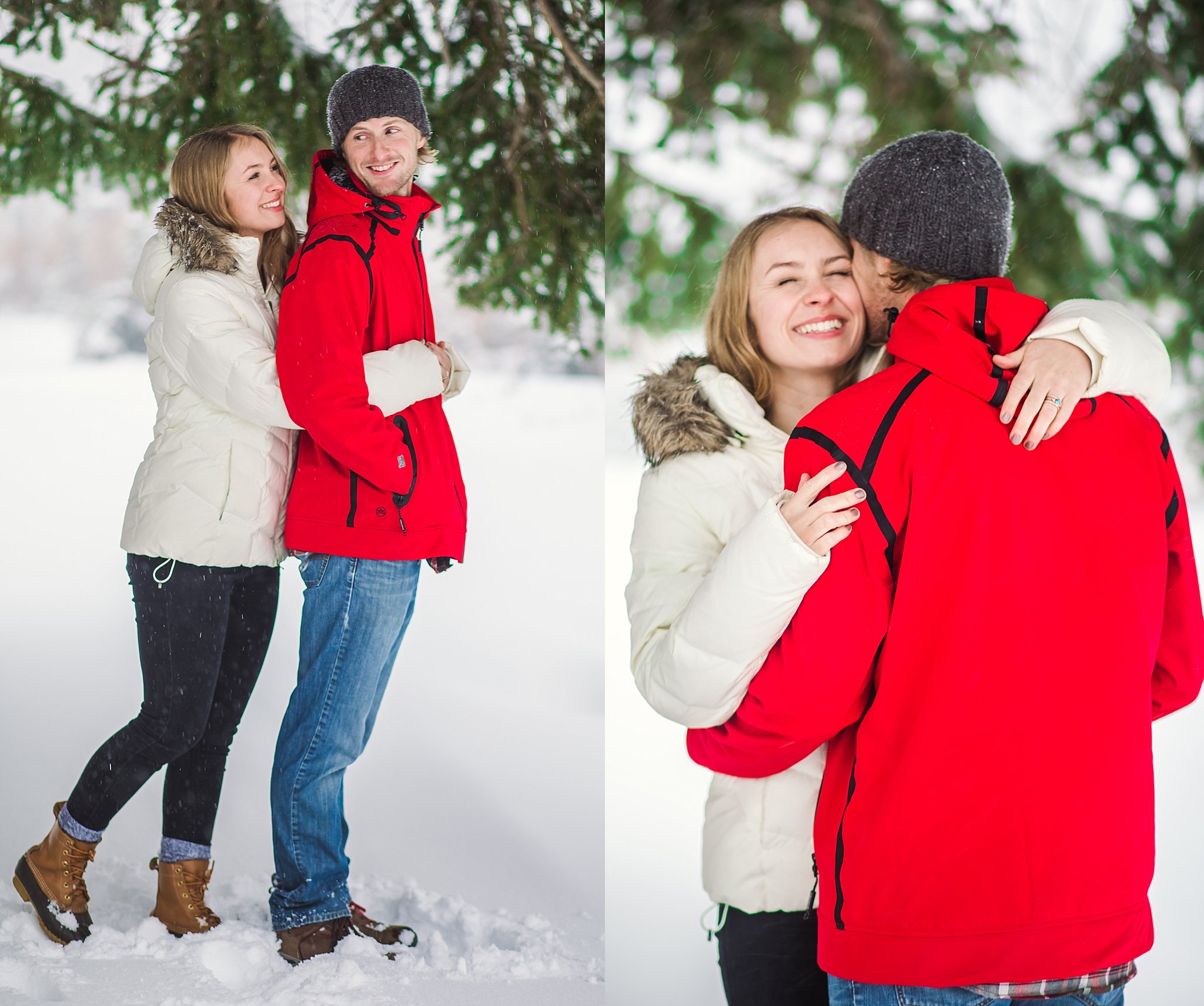 Salt Lake City,couple,engagement,friends,love,snow,winter,